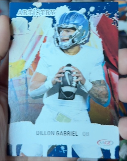 2025 Sage Artistry #6 Dillon Gabriel — front