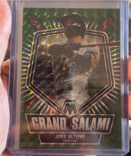 2022 Panini Mosaic #GS-4 Jose Altuve Grand Salami Green Mosaic Prizm — front