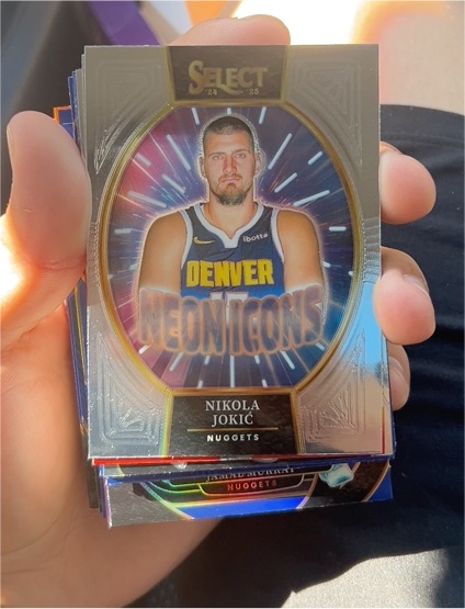 2024-25 Panini Select #24 Nikola Jokic Neon Icons — front