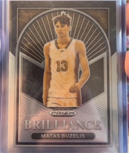 2023-24 Panini Prizm Draft Picks Brilliance #20 Matas Buzelis — front