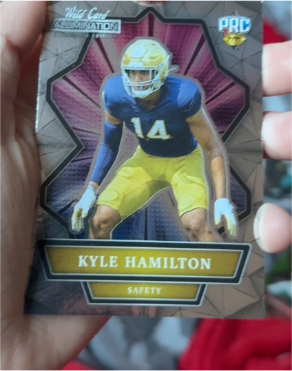 2021 Wild Card Alumination NIL Collegiate Edition #ANBC-53 Kyle Hamilton — front