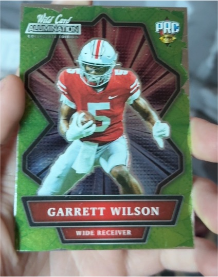 2021 Wild Card Alumination NIL #ANBC-25 Garrett Wilson Rookie — front