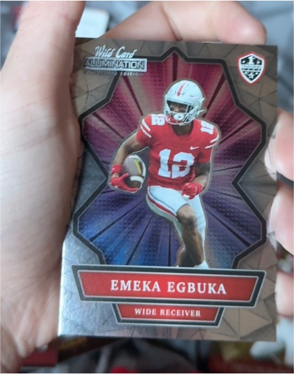 2021 Wild Card Alumination NIL #ANBC-23 Emeka Egbuka — front