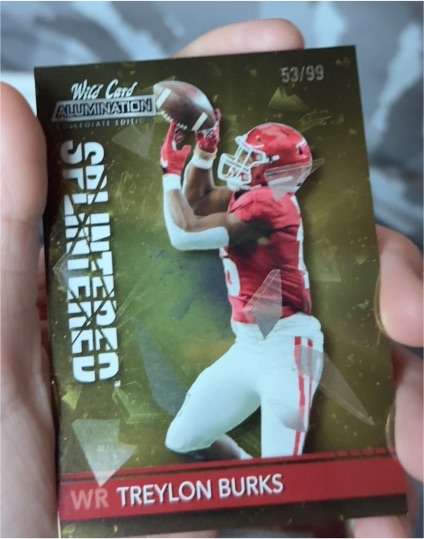 2021 Wild Card Alumination #ANSP-13 Treylon Burks — front