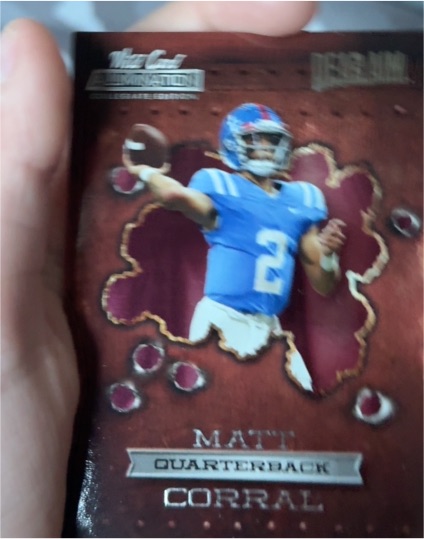 2021 Wild Card Alumination #ANDA-18 Matt Corral Dead Aim — front