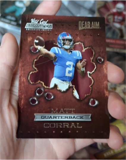 2021 Wild Card Alumination #ANDA-18 Matt Corral Dead Aim — front