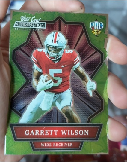2021 Wild Card Alumination NIL Collegiate Edition #ANBC-25 Garrett Wilson — front
