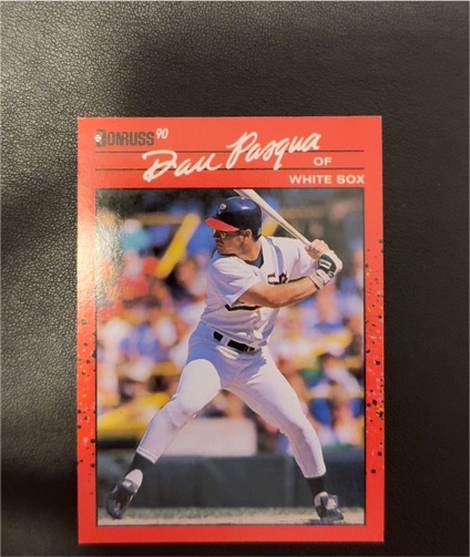 1990 Donruss #176 Dan Pasqua Chicago White Sox — front
