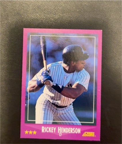 1988 Score #13 Rickey Henderson — front