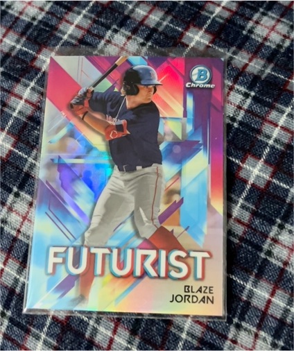 2021 Bowman Chrome Futurist #FUT-BJ Blaze Jordan — front