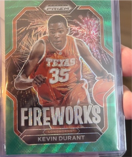 2023 Panini Prizm Draft Picks #17 Kevin Durant Fireworks — front