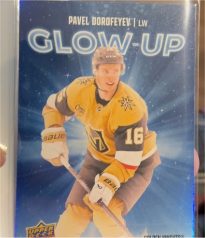 2025-26 Upper Deck #GU-22 Pavel Dorofeyev Glow-Up — front