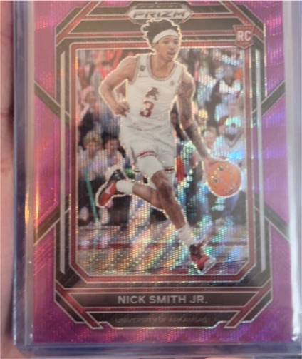 2023 Panini Prizm Draft Picks #50 Nick Smith Jr. Purple Wave Rookie RC — front