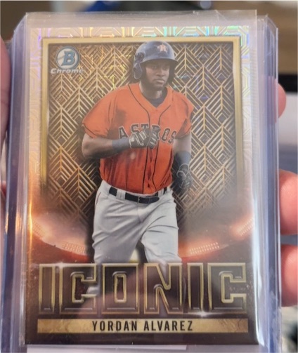 2023 Bowman Chrome #BI-4 Yordan Alvarez Iconic Mojo Refractor — front