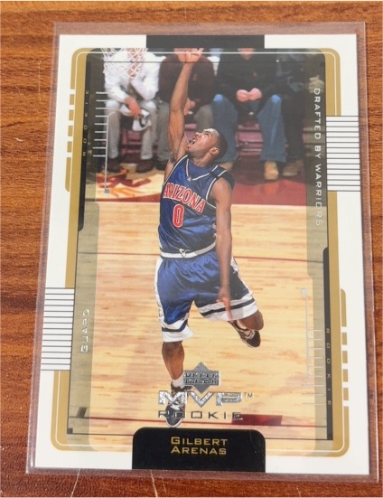 2001-02 Upper Deck MVP #211 Gilbert Arenas Rookie — front