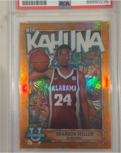 2022 Bowman University Big Kahuna #TBK-1 Brandon Miller — front