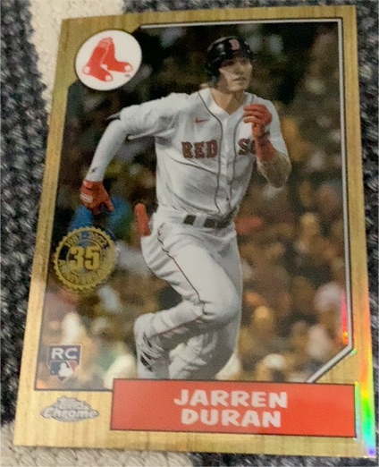 2022 Topps Chrome 1987 #87BC-19 Jarren Duran Boston Red Sox Rookie — front
