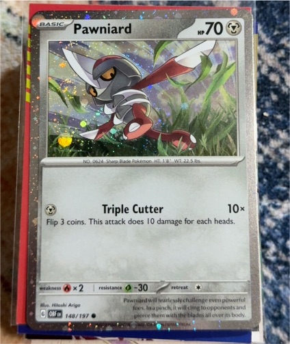 2024 Pokémon #148 Pawniard — front