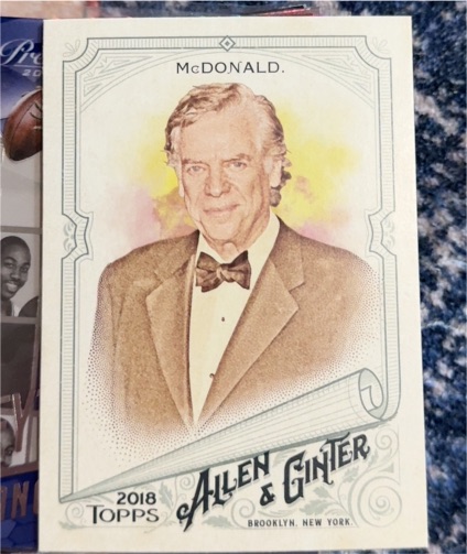 2018 Topps Allen & Ginter #218 Christopher McDonald — front