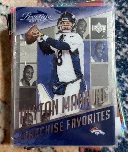 2015 Panini Prestige #20 Peyton Manning Franchise Favorites — front