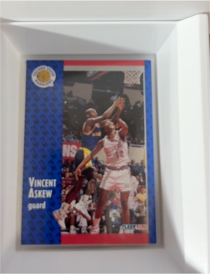 1991-92 Fleer #285 Vincent Askew RC Golden State Warriors — front