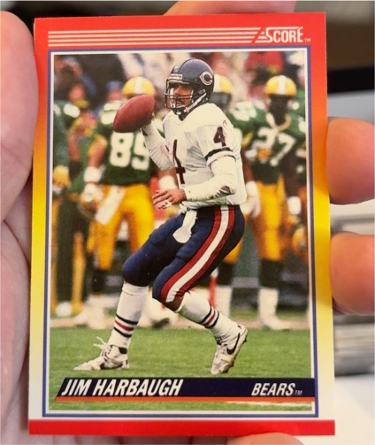 1990 Score #232 Jim Harbaugh Chicago Bears — front