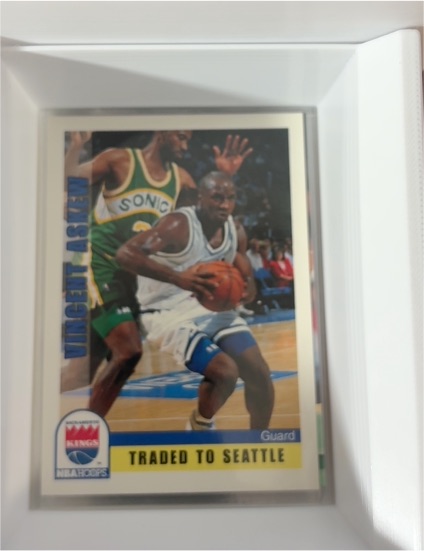 1992-93 Hoops #459 Vincent Askew Seattle SuperSonics Basketball Card — front