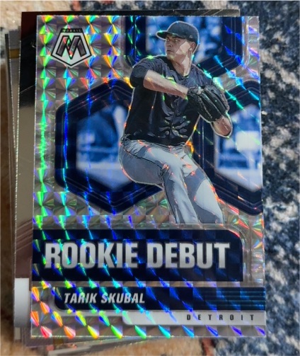 2021 Panini Mosaic #RD12 Tarik Skubal Rookie Debut — front