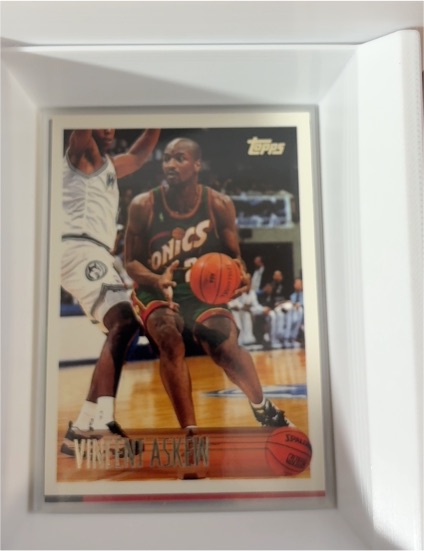 1996-97 Topps #64 Vincent Askew Seattle SuperSonics — front