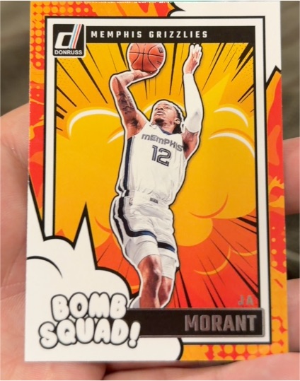 2024-25 Donruss #3 Ja Morant Bomb Squad Memphis Grizzlies — front