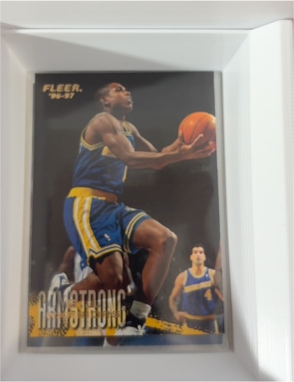 1996 Fleer #185 B.J. Armstrong — front