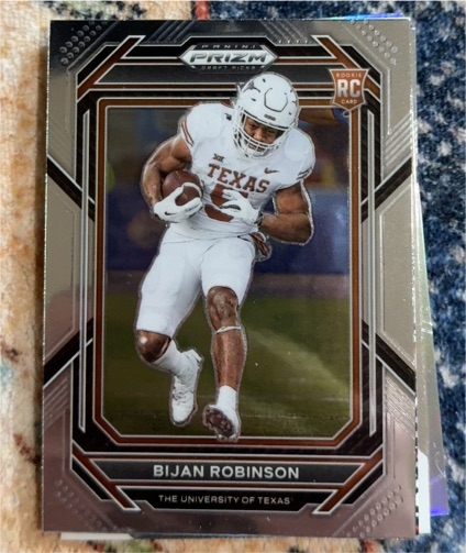 2023 Panini Prizm Draft Picks #115 Bijan Robinson Rookie Card — front