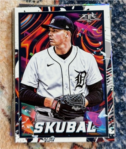 2022 Topps Fire #80 Tarik Skubal — front