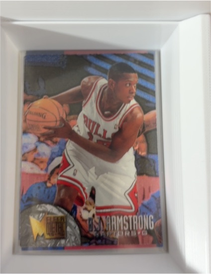 1995-96 Fleer Metal #105 B.J. Armstrong — front