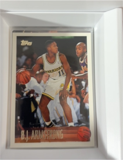 1996-97 Topps #43 B.J. Armstrong — front