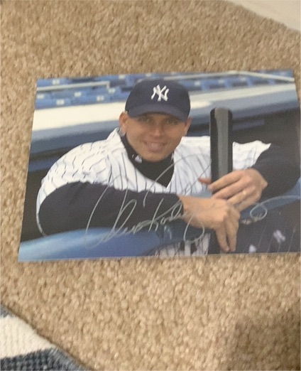 Alex Rodriguez Signed 7.5x5 Inch Photo New York Yankees — front