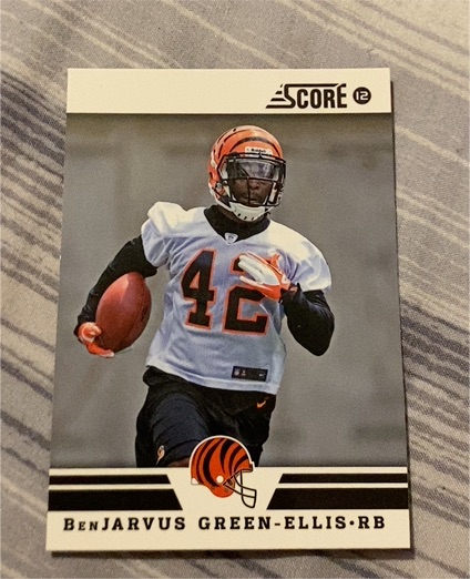 2012 Score #152 BenJarvus Green-Ellis — front