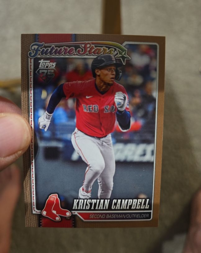 2026 Topps Series 1 #125 Kristian Campbell Future Stars Boston Red Sox — front