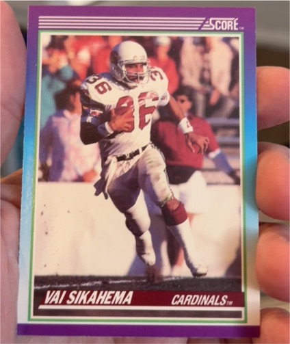 1990 Score #136 Vai Sikahema — front