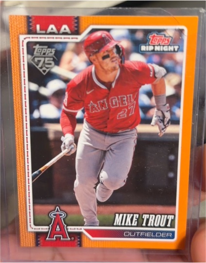 2026 Topps Rip Night #BB5 Mike Trout — front