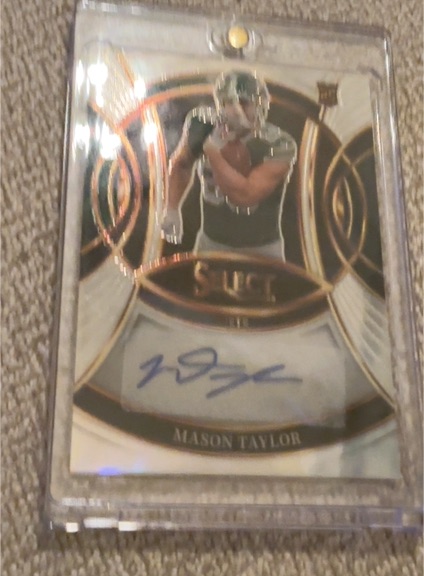 2025 Panini Select #RSI-MTR Mason Taylor Rookie Signatures Auto — front