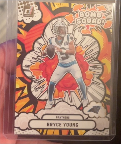 2025 Panini Donruss #BS-BYG Bryce Young Bomb Squad! Carolina Panthers — front