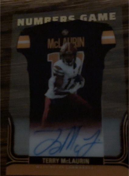 2022 Panini Numbers Game #NG-TMC Terry McLaurin — front