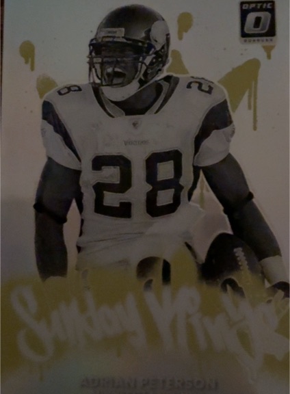 2025 Panini Donruss Optic Sunday Kings #26 Adrian Peterson — front