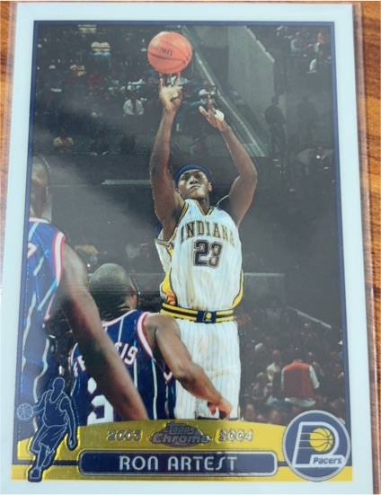 2003-04 Topps Chrome #57 Ron Artest — front
