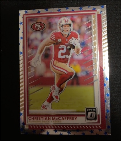 2025 Panini Donruss Optic #119 Christian McCaffrey — front