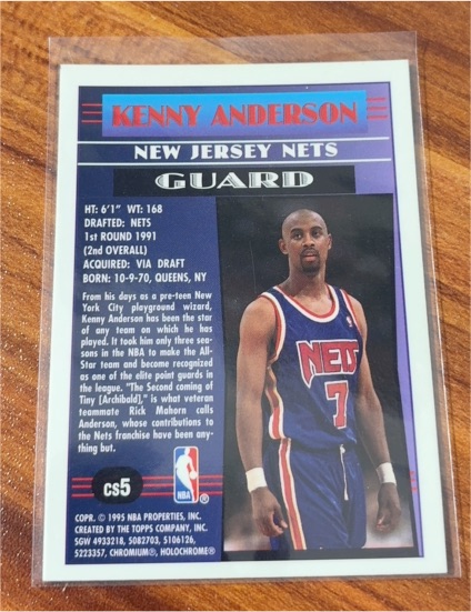 1992-93 Upper Deck #127 Kenny Anderson New Jersey Nets — front