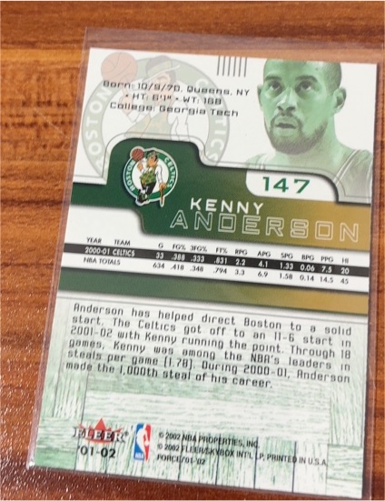 2001-02 Upper Deck #147 Kenny Anderson — front
