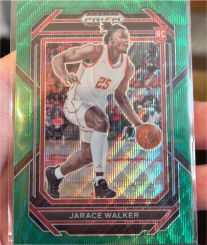 2023 Panini Prizm Draft Picks #33 Jarace Walker Green Prizm RC — front