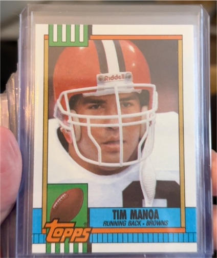 1990 Topps #167 Tim Manoa — front